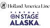Holland America Line and Virtual Onstage Alaska logos