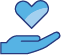 Heart in Hand icon.